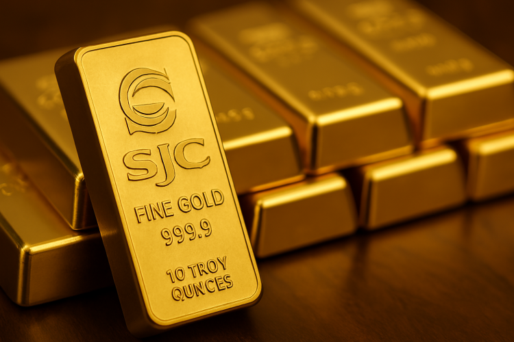 Giá vàng SJC lập đỉnh mới 107,5 triệu đồng/lượng, bất chấp giá thế giới giảm