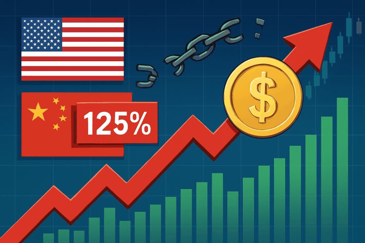 Chứng khoán Mỹ bùng nổ sau thông báo hoãn thuế của Tổng thống Donald Trump