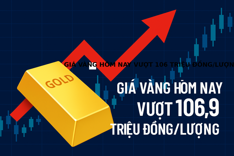 Giá vàng hôm nay 11/4: Tăng "dựng đứng", vượt 106 triệu đồng/lượng