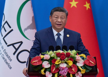 Chủ tịch Trung Quốc Tập Cận Bình phát biểu tại Bắc Kinh ngày 13/5. Ảnh: AP