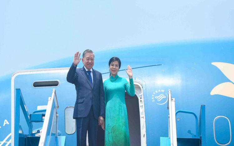 Ảnh minh họa: Tổng Bí thư Tô Lâm lên đường thăm 4 nước và dự lễ duyệt binh tại Nga