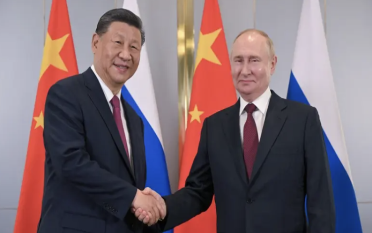 Ảnh minh họa: Ông Putin và ông Tập Cận Bình dự kiến bàn về quan hệ Nga - Mỹ và vấn đề Ukraine