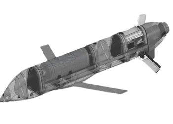 Tên lửa Banderol – Vũ khí giá rẻ mới của Nga khiến phòng không Ukraine lo ngại. Đồ họa mô phỏng hình dáng và kết cấu bên trong vũ khí được cho là tên lửa S8000 Banderol. Đồ họa: GUR