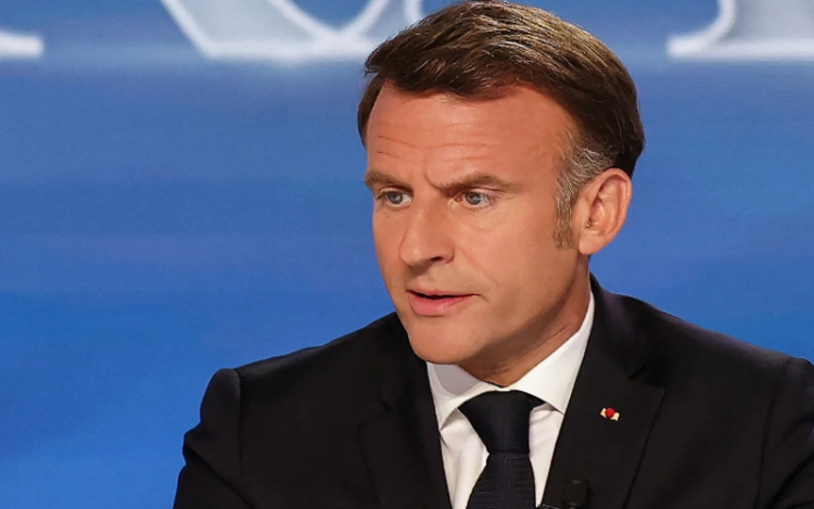 Tổng thống Macron: Ukraine hiểu không thể giành lại toàn bộ lãnh thổ. Tổng thống Pháp Emmanuel Macron trả lời phỏng vấn trên kênh truyền hình TF1 ngày 13/5. Ảnh: AFP