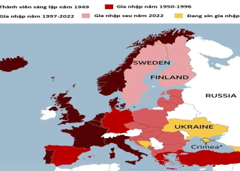 Nga muốn gì từ xung đột Ukraine? Những mục tiêu sâu xa của Moskva. Các nước thành viên NATO theo năm gia nhập. Đồ họa: BBC