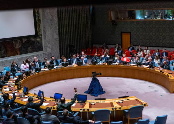 Hội đồng Bảo an Liên Hợp Quốc kêu gọi Ấn Độ và Pakistan kiềm chế, tránh xung đột quân sự. Một cuộc họp của Hội đồng Bảo an Liên hợp quốc tại trụ sở Liên hợp quốc ở New York, Mỹ - Ảnh: REUTERS