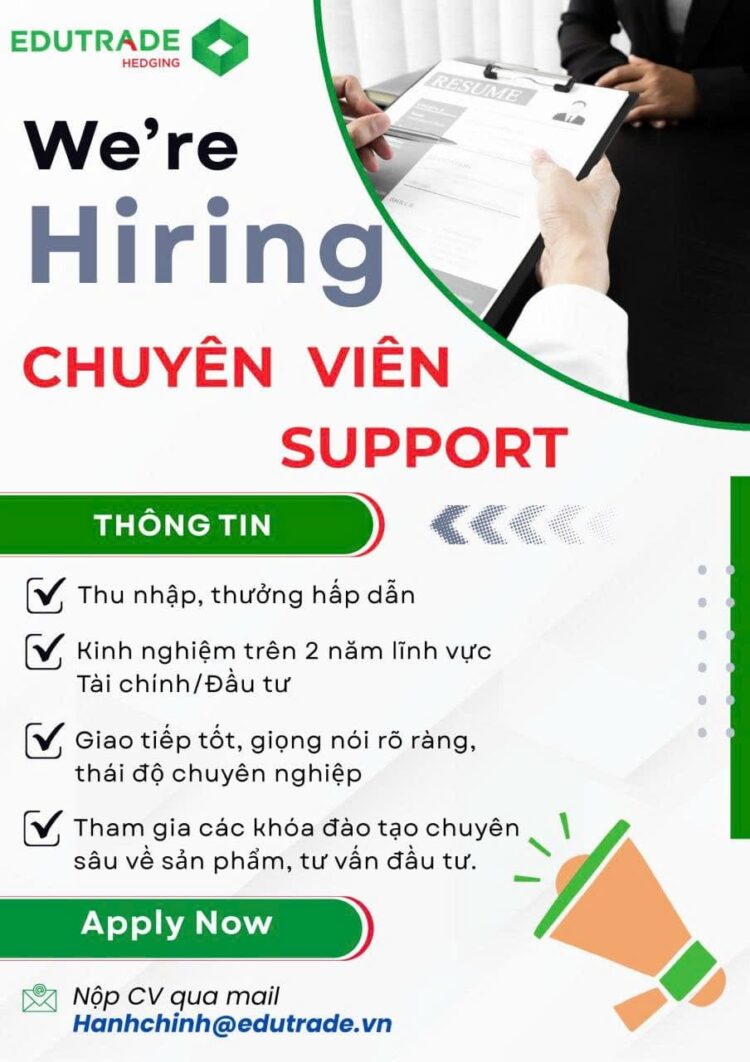 [JD] Chuyên viên Support  – Công ty Cổ phần Đầu tư Edu Trade