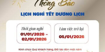 THÔNG BÁO NGHỈ TẾT DƯƠNG LỊCH 2026