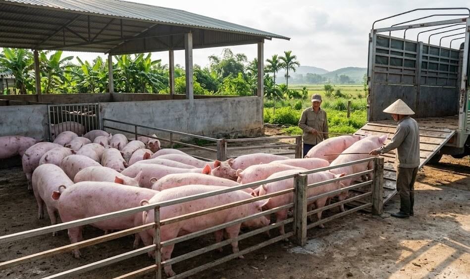 thịt heo hơi edutrade, giá heo công nghiệp, thịt heo edutrade