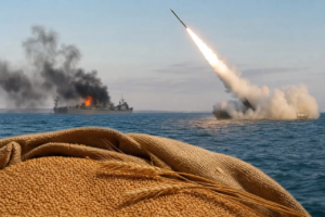 Ukraine tấn công tàu Nga ở Biển Azov giá lúa mì tăng 2%