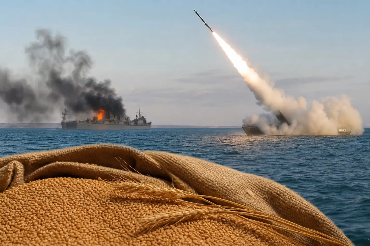 Ukraine tấn công tàu Nga ở Biển Azov giá lúa mì tăng 2%