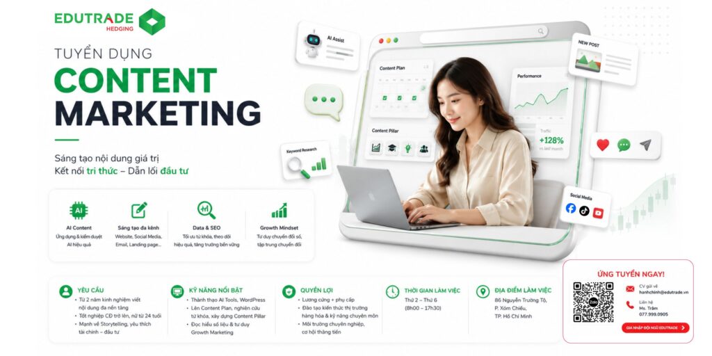mô tả công việc vị trí content marketing edu trade