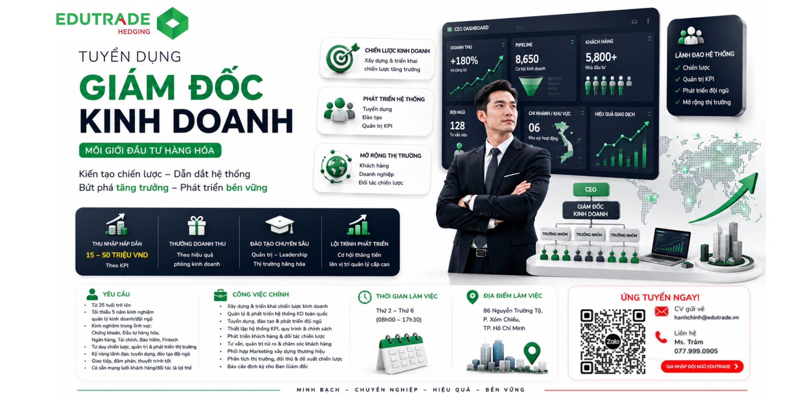 mô tả công việc của giám đốc kinh doanh edu trade