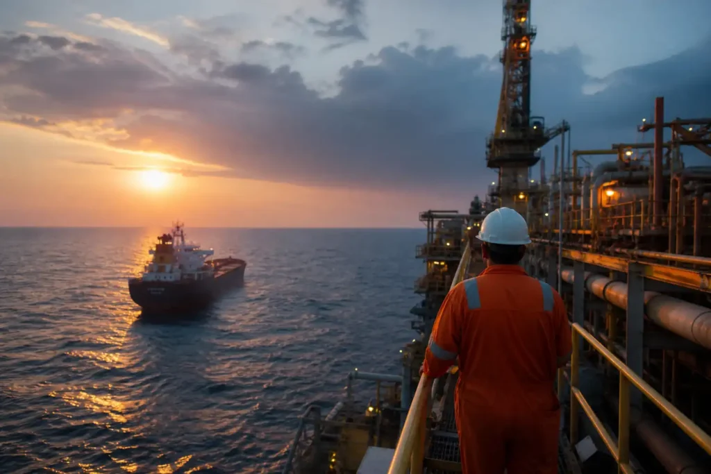 Illustration of Giá dầu tăng 8% sau khi Trump tái áp đặt phong tỏa Iran