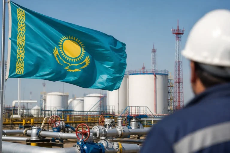 Illustration of Kazakhstan tạm ngừng xuất khẩu dầu lớn khi rủi ro Biển Đen gia tăng