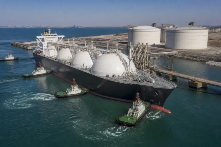 Illustration of Trung Quốc dự kiến bán lại chuyến LNG Mỹ đầu tiên sau 1 năm