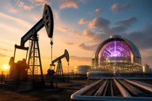 Illustration of Big Oil rót hàng tỷ USD vào năng lượng nhiệt hạch