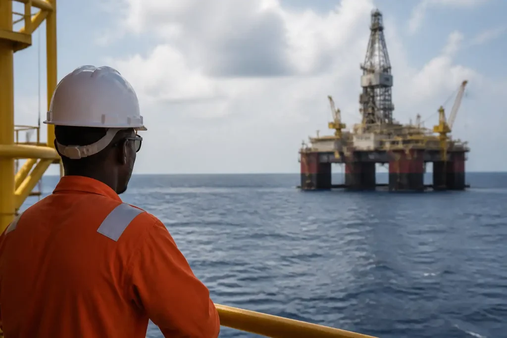 Illustration of Chevron phát hiện dầu khí ngoài khơi Angola trong thương vụ lớn