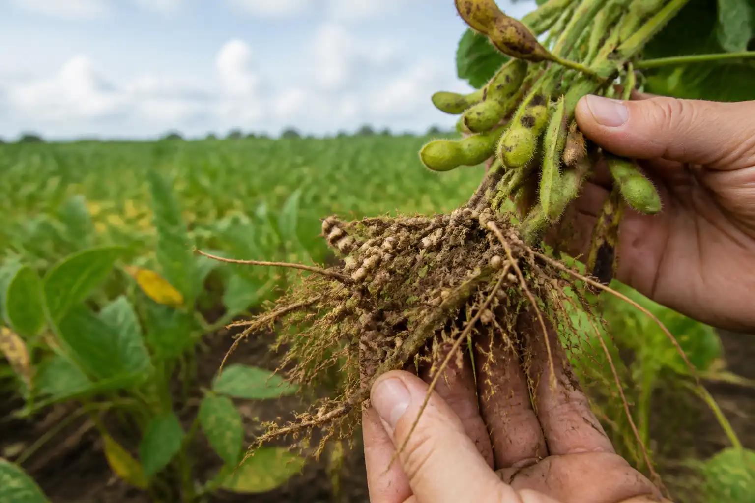 Illustration of Chiết xuất spirulina giúp tăng nốt sần đậu nành tới 50%