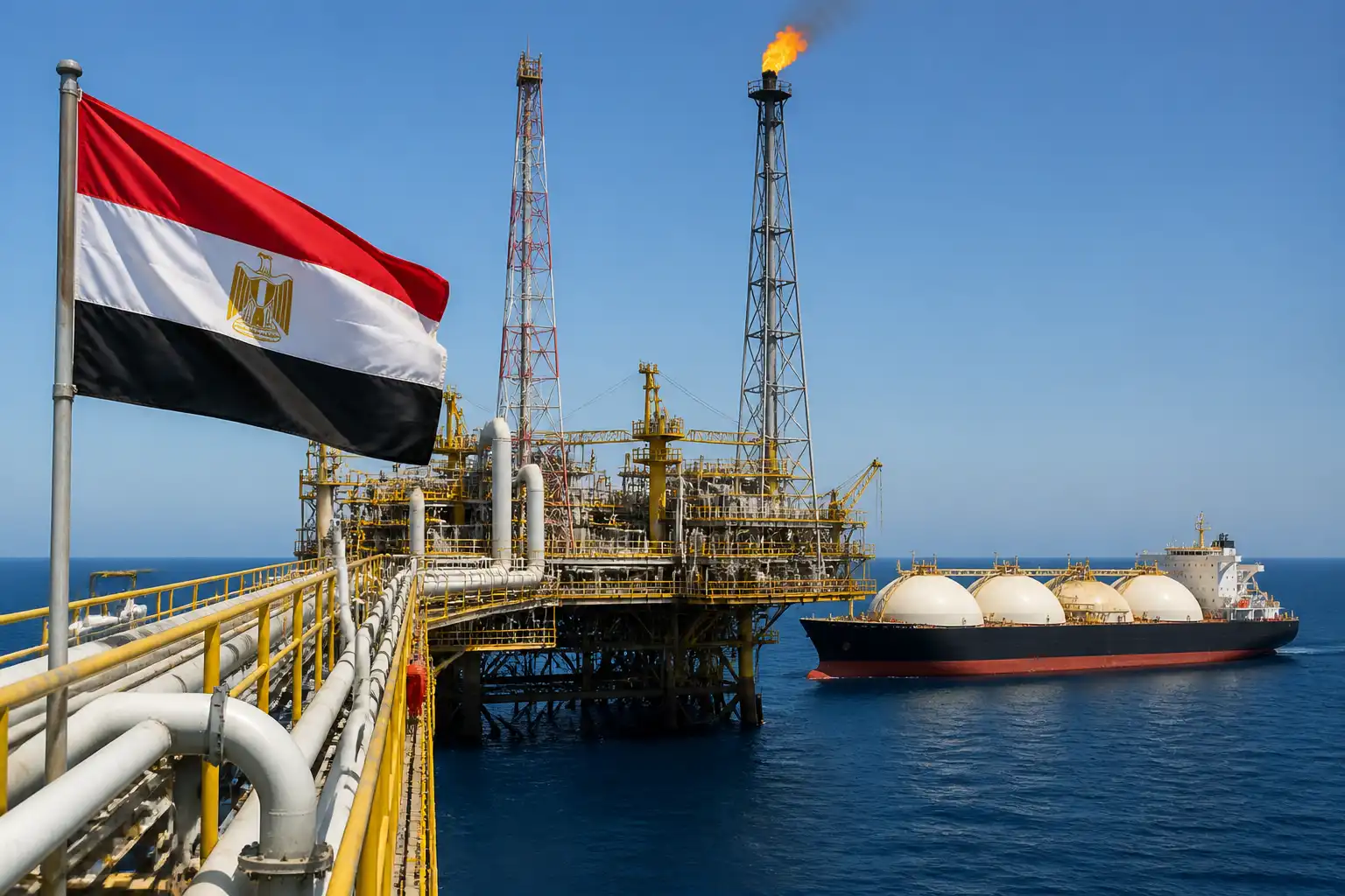 Illustration of Energean đàm phán độc quyền thương vụ khí đốt BP tại Ai Cập trị giá 1 tỷ USD
