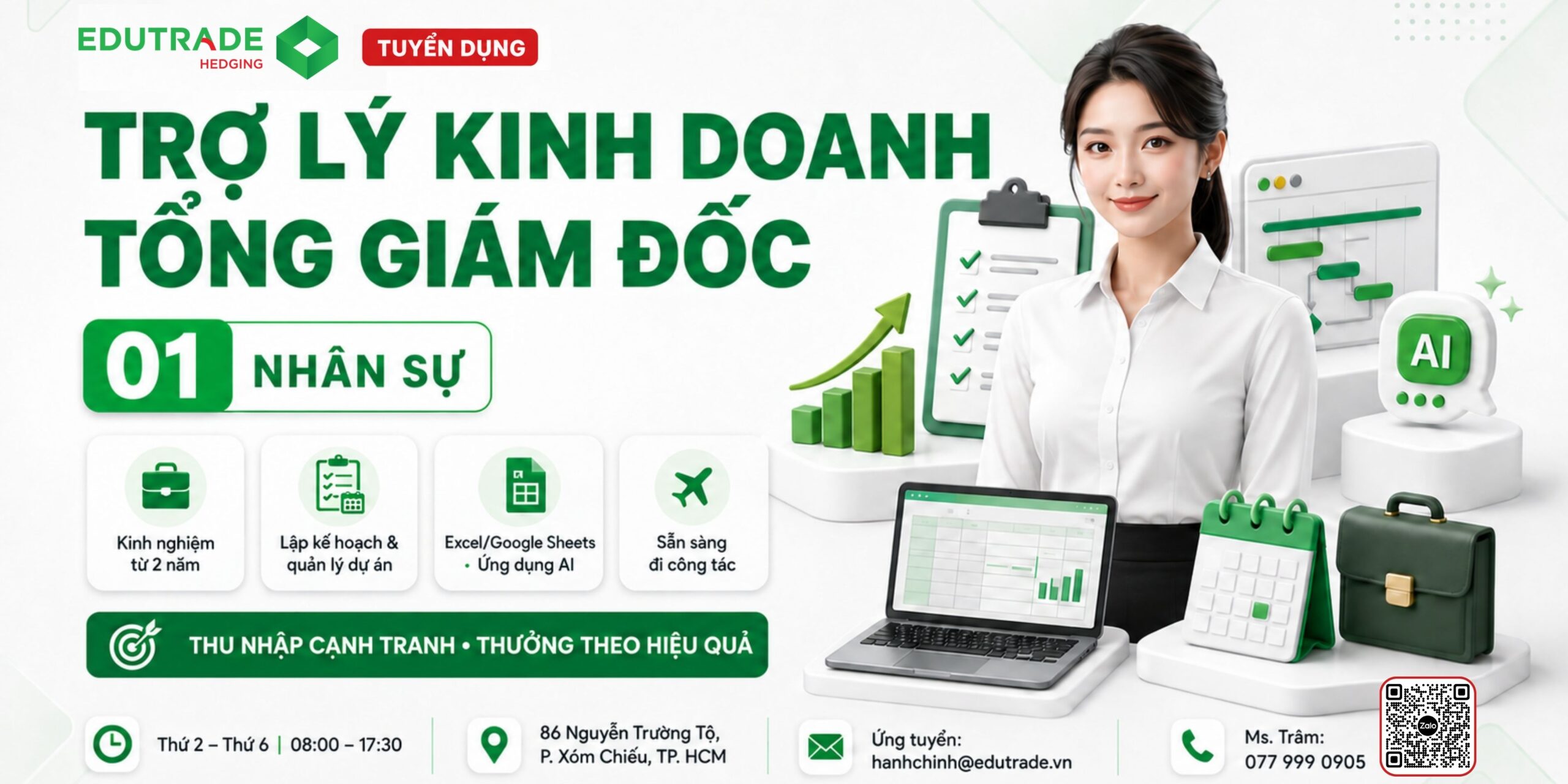 mô tả công việc vị trí trợ lý kinh doanh tổng giám đốc edu trade