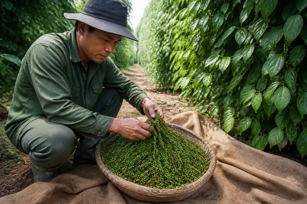 Illustration of Giá tiêu hôm nay 25/8: Giảm nhẹ 500 đồng/kg tại Đắk Nông
