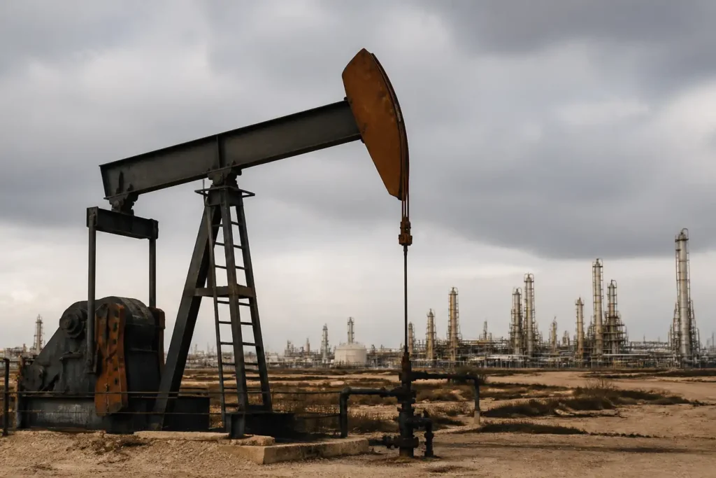 Illustration of Giá xăng dầu hôm nay 25/8 lao dốc hơn 2% dù Mỹ trừng phạt Iran