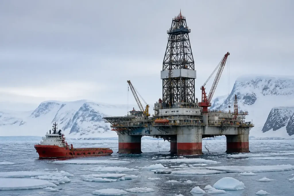Illustration of Greenland cảnh báo công ty liên quan Trump về kế hoạch khoan trái phép