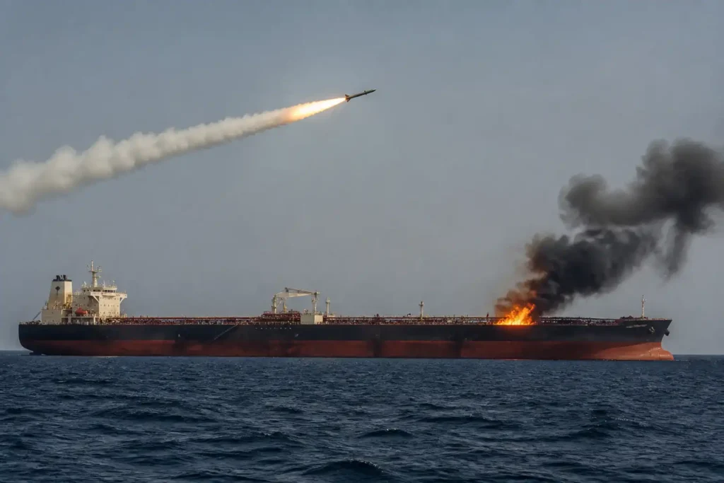 Additional Illustration of Houthis tấn công tàu chở dầu Saudi ở Biển Đỏ bằng tên lửa, drone