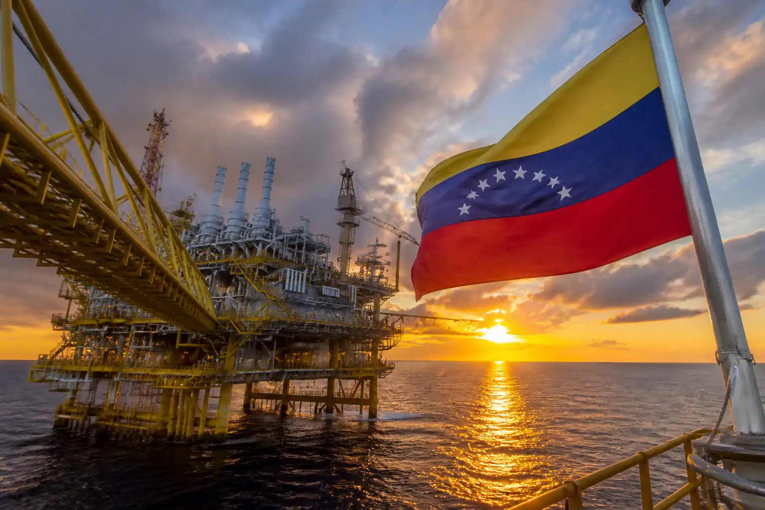 Illustration of Mỹ đàm phán nắm quyền sở hữu trực tiếp các mỏ dầu Venezuela