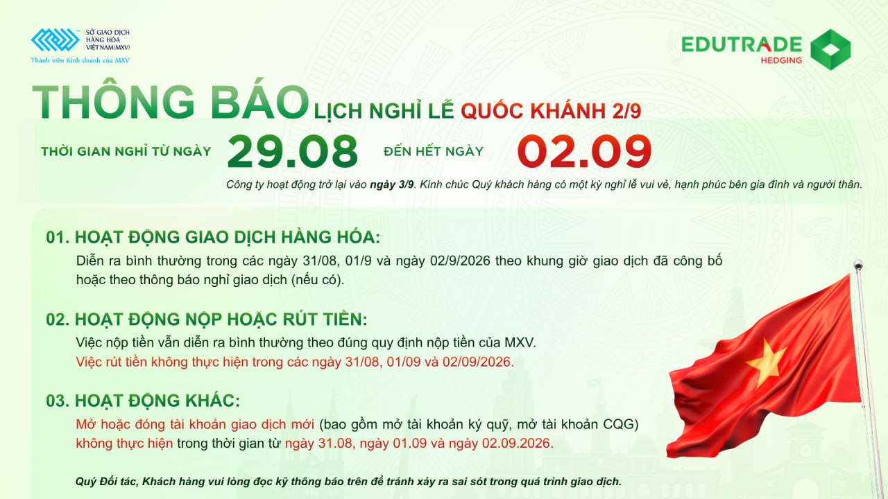thông báo nghỉ lễ 2 tháng 9 từ công ty edu trade
