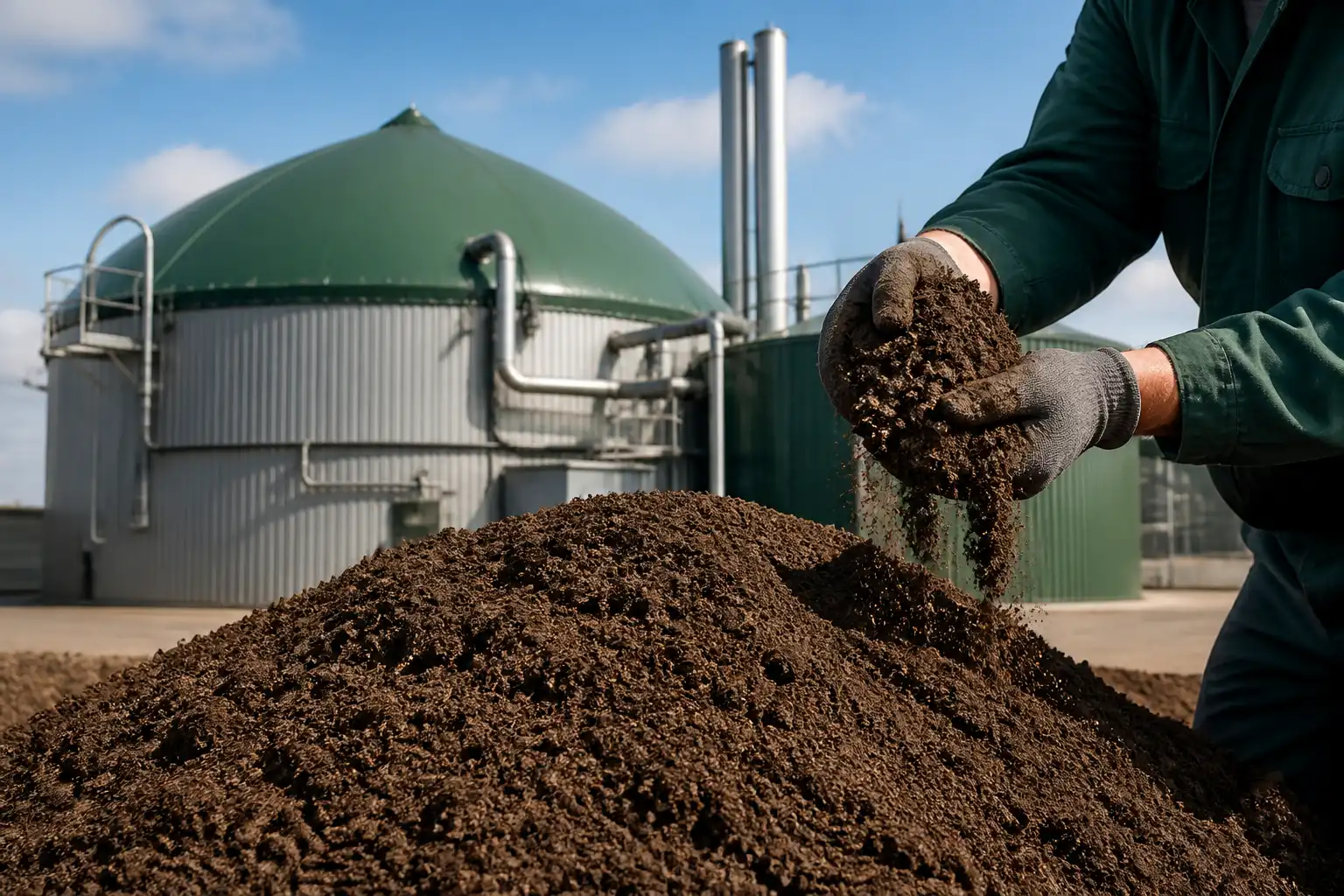 Illustration of Nhà máy biogas châu Âu có thể trở thành cơ sở sản xuất phân bón