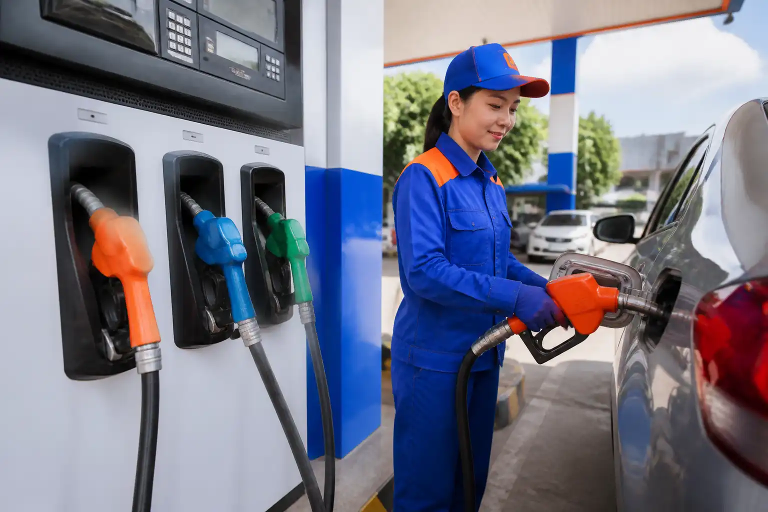 Illustration of Petrolimex nâng cấp trải nghiệm số với ứng dụng Petrolimex 2.0 và thẻ BIDV-Visa