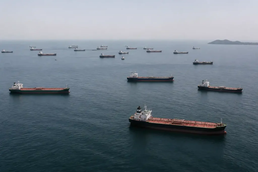 Illustration of Tàu chở dầu chờ một tháng khi Venezuela chạm trần xuất khẩu dầu