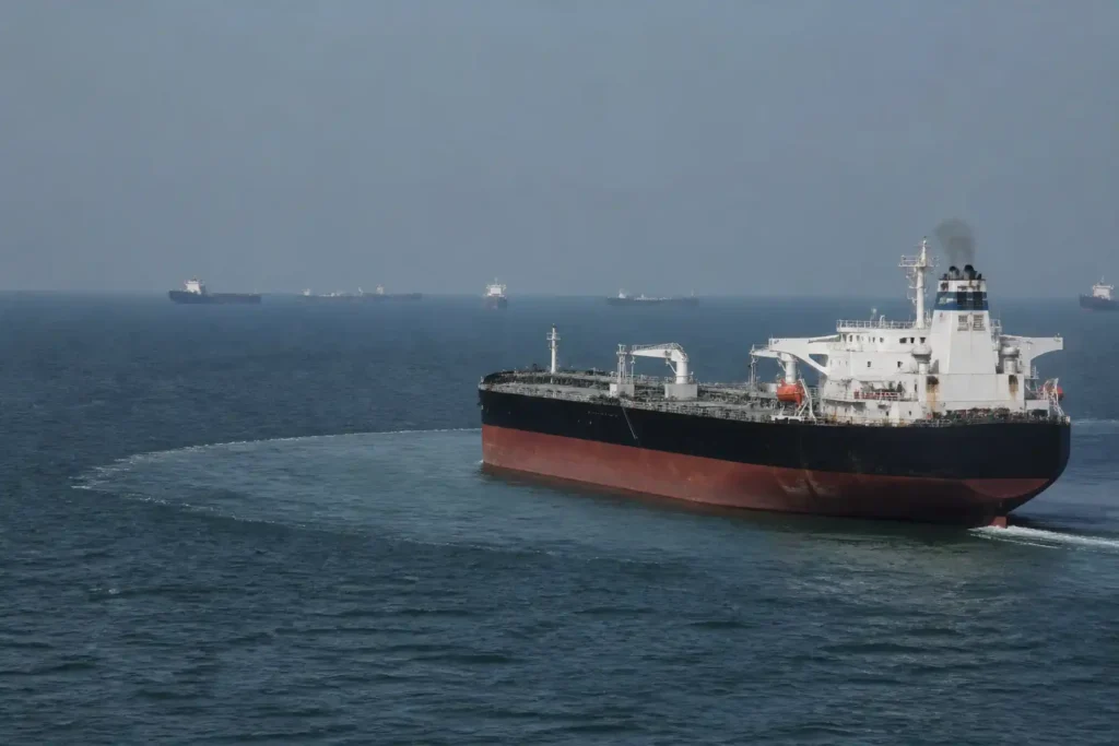 Illustration of Tàu chở dầu Trung Quốc quay đầu khi rủi ro eo biển Hormuz tăng cao