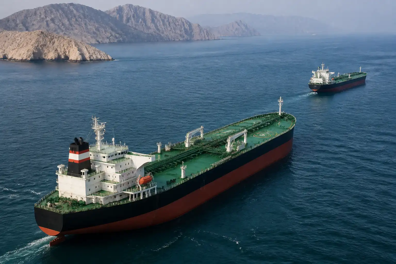 Illustration of Tàu chở dầu Trung Quốc quay đầu khi rủi ro eo biển Hormuz tăng cao