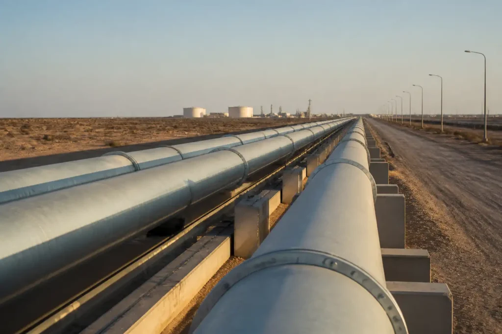 Illustration of TotalEnergies ủng hộ 2 đường ống dầu lớn để обход Hormuz
