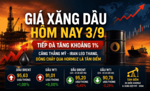 Giá xăng dầu hôm nay 3/9: Dầu Brent tăng 1% khi căng thẳng Mỹ – Iran leo thang