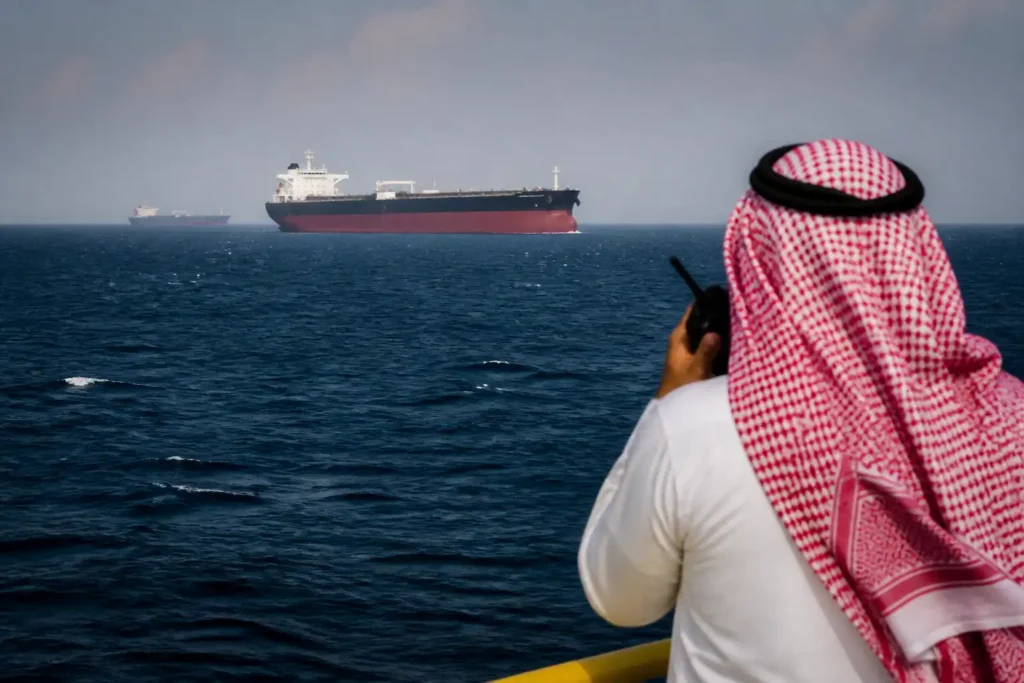 Illustration of Chi phí xuất khẩu dầu Saudi tăng mạnh khi rủi ro Biển Đỏ leo thang
