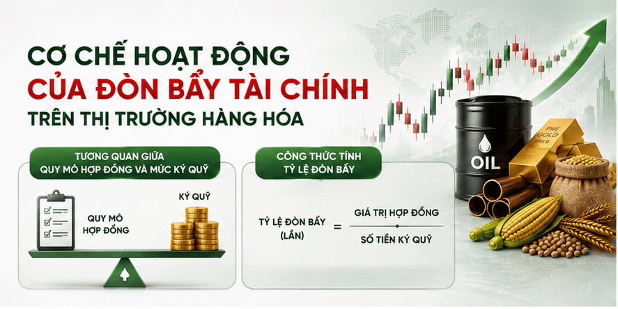 Cơ chế hoạt động của đòn bẩy tài chính trên thị trường hàng hóa