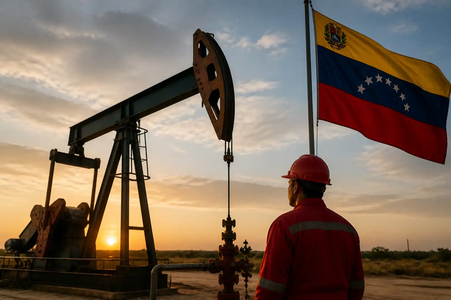 Illustration of Continental ký thỏa thuận dầu mỏ với PDVSA tại Venezuela