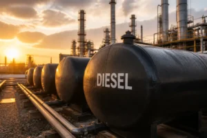 Illustration of Giá dầu diesel Mỹ tiến sát đỉnh tháng 4 thời chiến