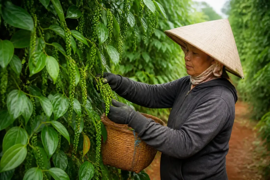 Illustration of Giá tiêu hôm nay 17/9: Đắk Lắk giảm 1.000 đồng/kg