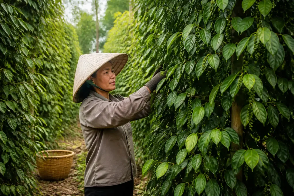 Additional Illustration of Giá tiêu hôm nay 24/9: Đắk Nông lùi về 140.000 đồng/kg, giao dịch trầm lắng