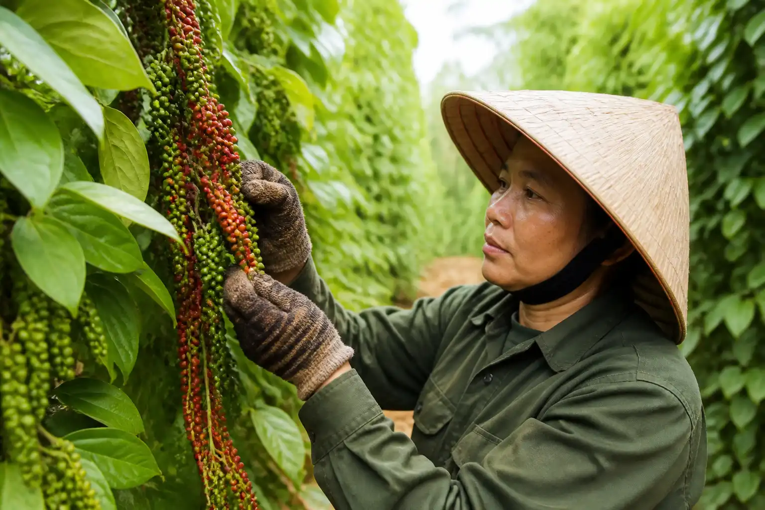 Illustration of Giá tiêu hôm nay 30/9: Đồng loạt tăng 500 đồng/kg trên cả nước