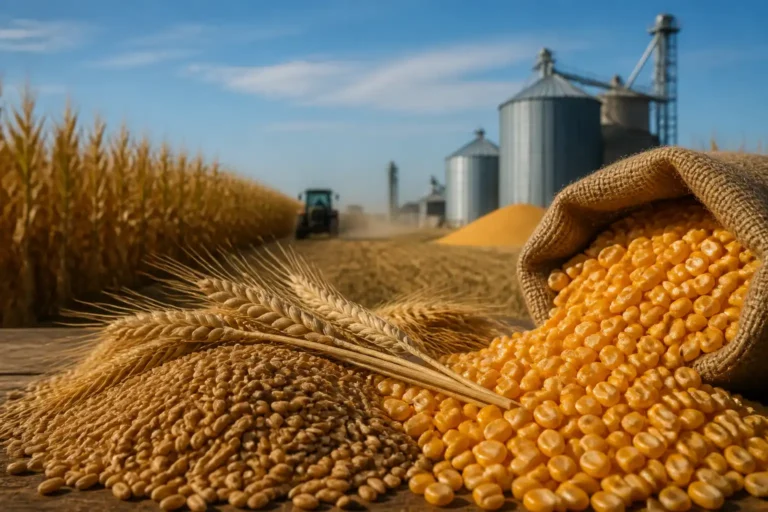 Illustration of Lúa mì và ngô tăng tại Chicago do kỳ vọng Trung Quốc mua thêm