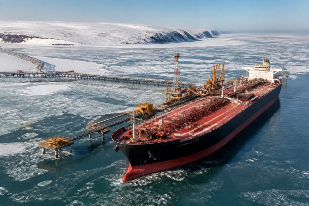 Illustration of Nga bắt đầu xuất khẩu dầu từ dự án Arctic Vostok khổng lồ