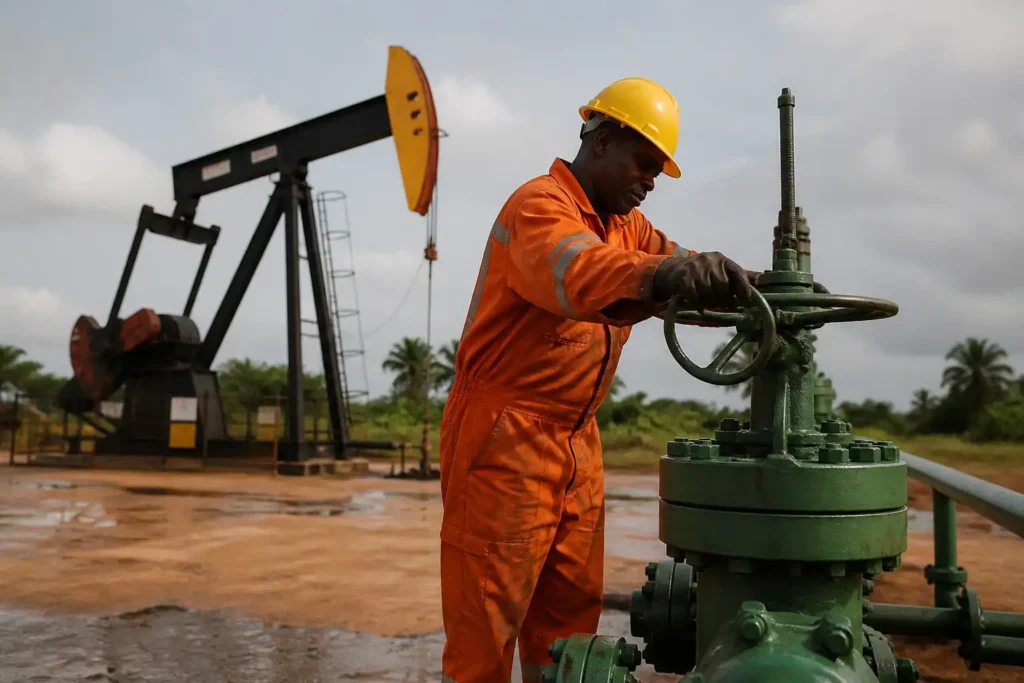Illustration of Nigeria gia nhập IEA khi sản lượng dầu thô đạt đỉnh 6 năm
