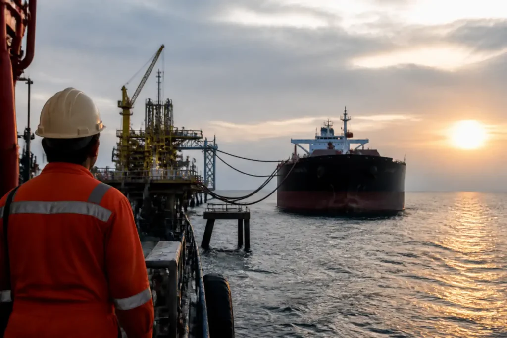 Illustration of OPEC+ giữ sản lượng dầu ổn định khi chiến sự Iran làm gián đoạn nguồn cung