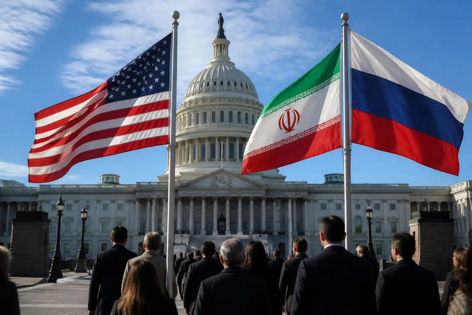 Illustration of Quốc hội Mỹ chuyển dự luật trừng phạt Nga-Iran toàn diện tới Trump